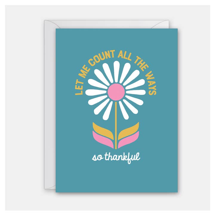 Let Me Count the Ways - Thank You Card for wholesale by Rock Scissor Paper