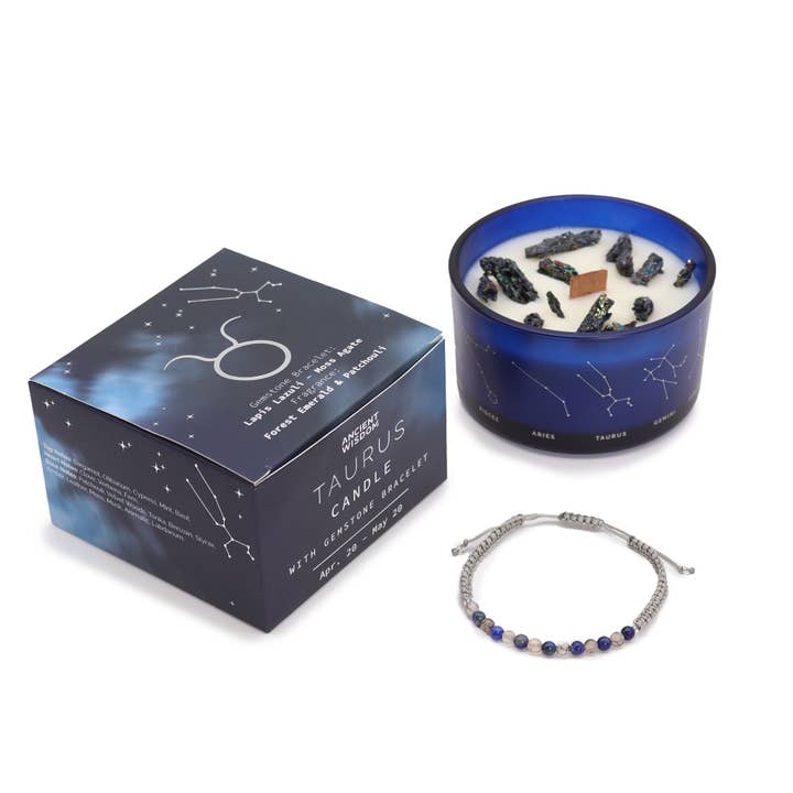 Zodiac Candle with Stone Bracelet - Taurus and other Purchase Wholesale clavos para madera. Free Returns & Net 60 Terms on Faire trending on Faire.