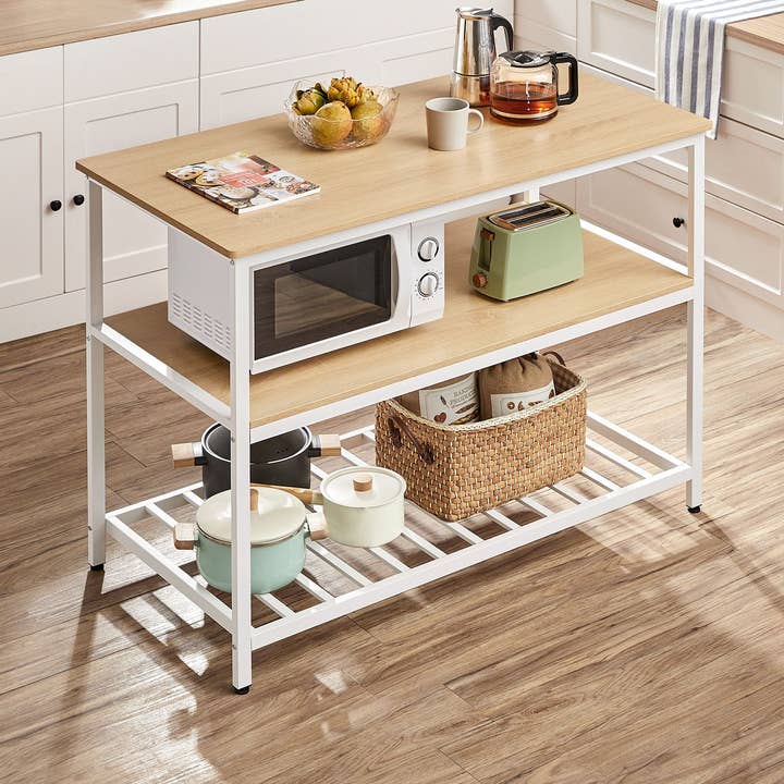 Îlot de cuisine avec 3 étagères pour la vente par Greenwestons