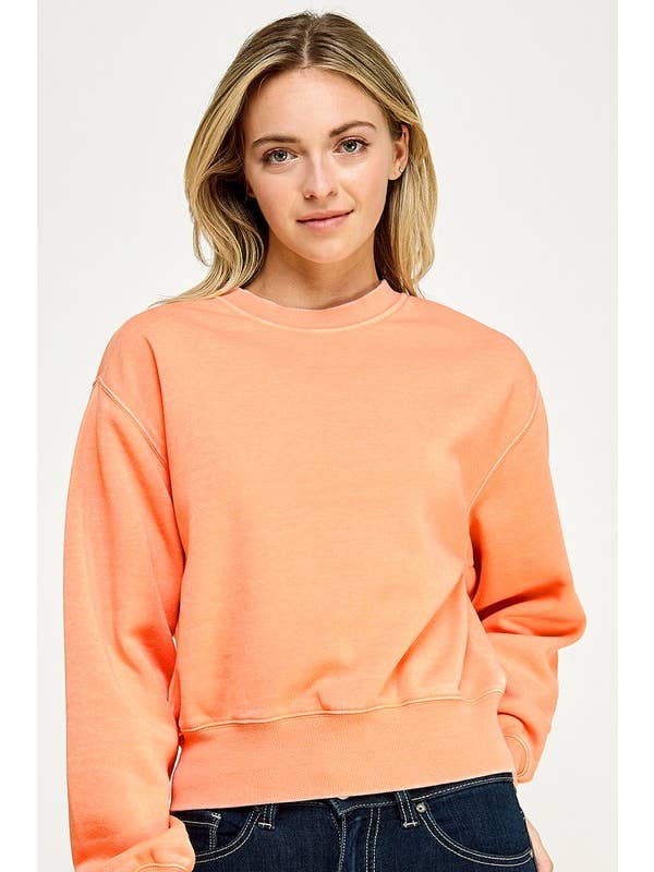 Vanilla Monkey - Wholesale Sweatshirt - Women's - Basic Burnout Fleece Sweatshirt2