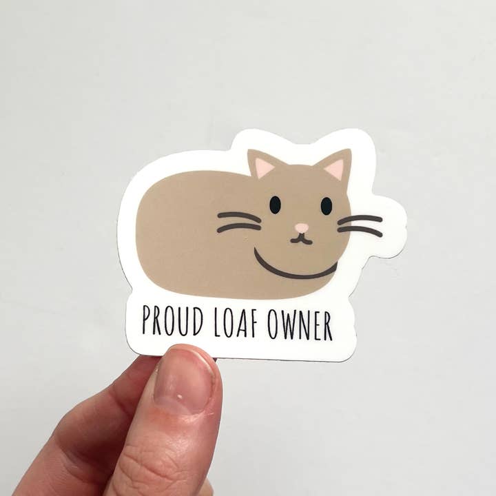 Proud Loaf Owner Sticker - Brown for wholesale by Keegsie Designs