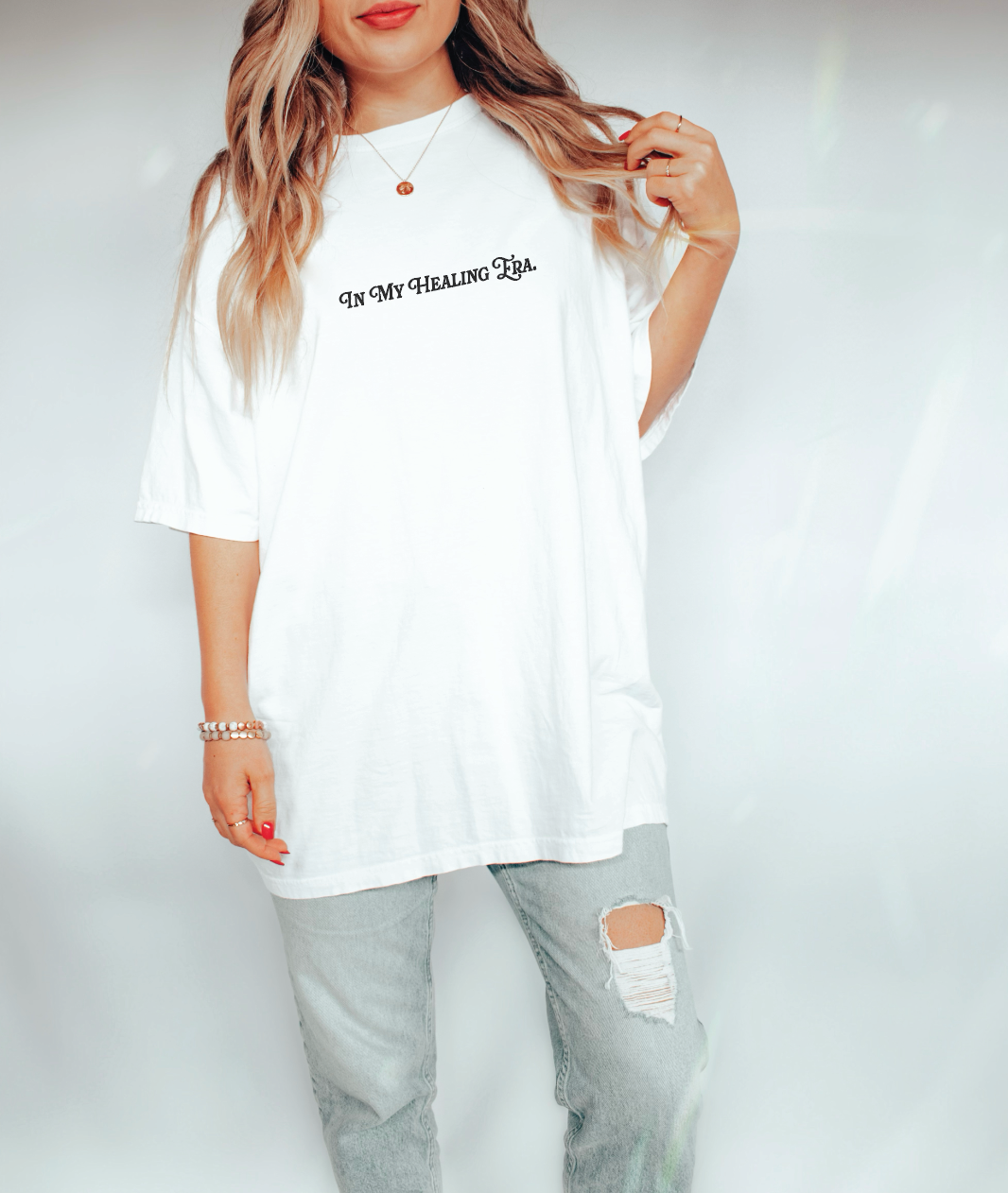 SBG Co. - Wholesale Screen Printed T-Shirt - Women's - In my Healing Era Tee1