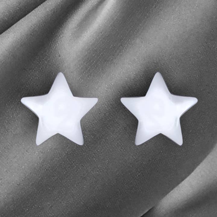 Mini 925 Sterling Silver Ear Studs “STARS” (OHR925-81) for wholesale by MadamLili