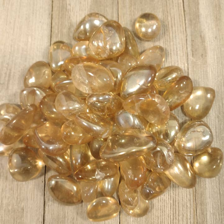 Keystone Crystals - Wholesale Spirituele steen/kristal - Mandarijn Sunshine Orange Aura tuimelde 1 pond