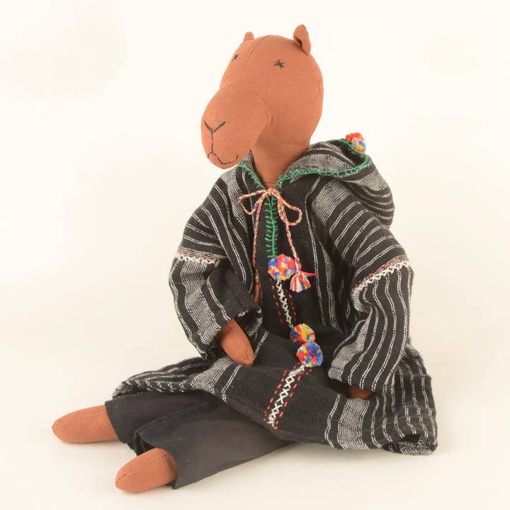 Femi the Camel — Upcycled Plush Animal for wholesale by Silaiwali