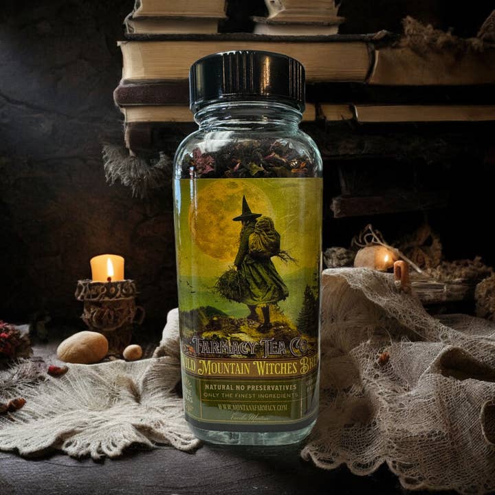 Montana Farmacy - Wholesale Loose Tea - Wild Mountain Witch Witches Brew Tea Dark Academia Cottage