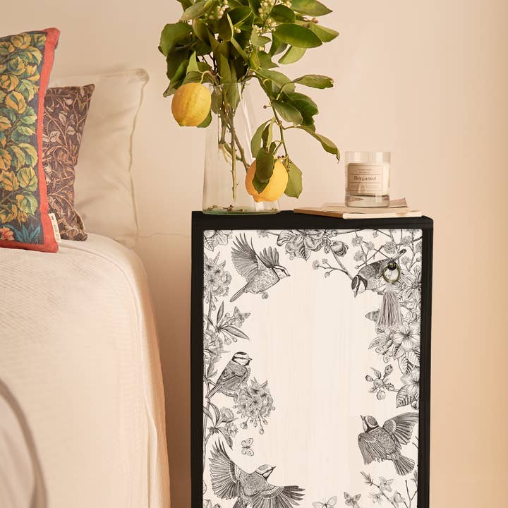 Really Nice Things - Wholesale Side Table - Bird print MDF nightstand3