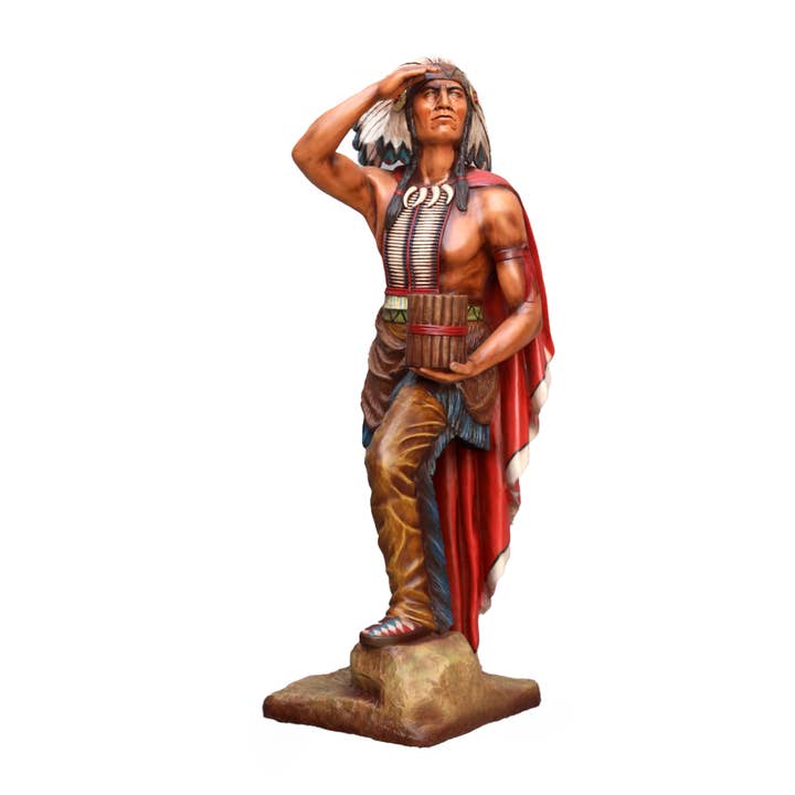 Tobacco Indian Chief Cigar Store Life Size Statue for wholesale by LM Treasures