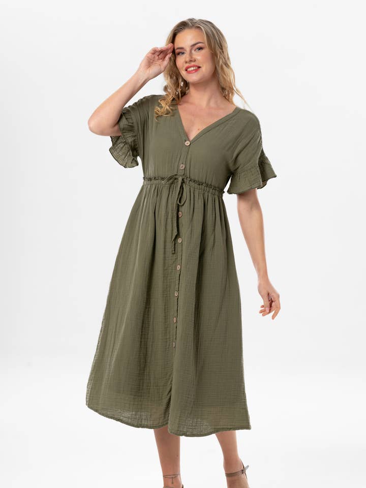 AFR Klänning (151.521.03); 100% Bomull för wholesale av Fulmarix