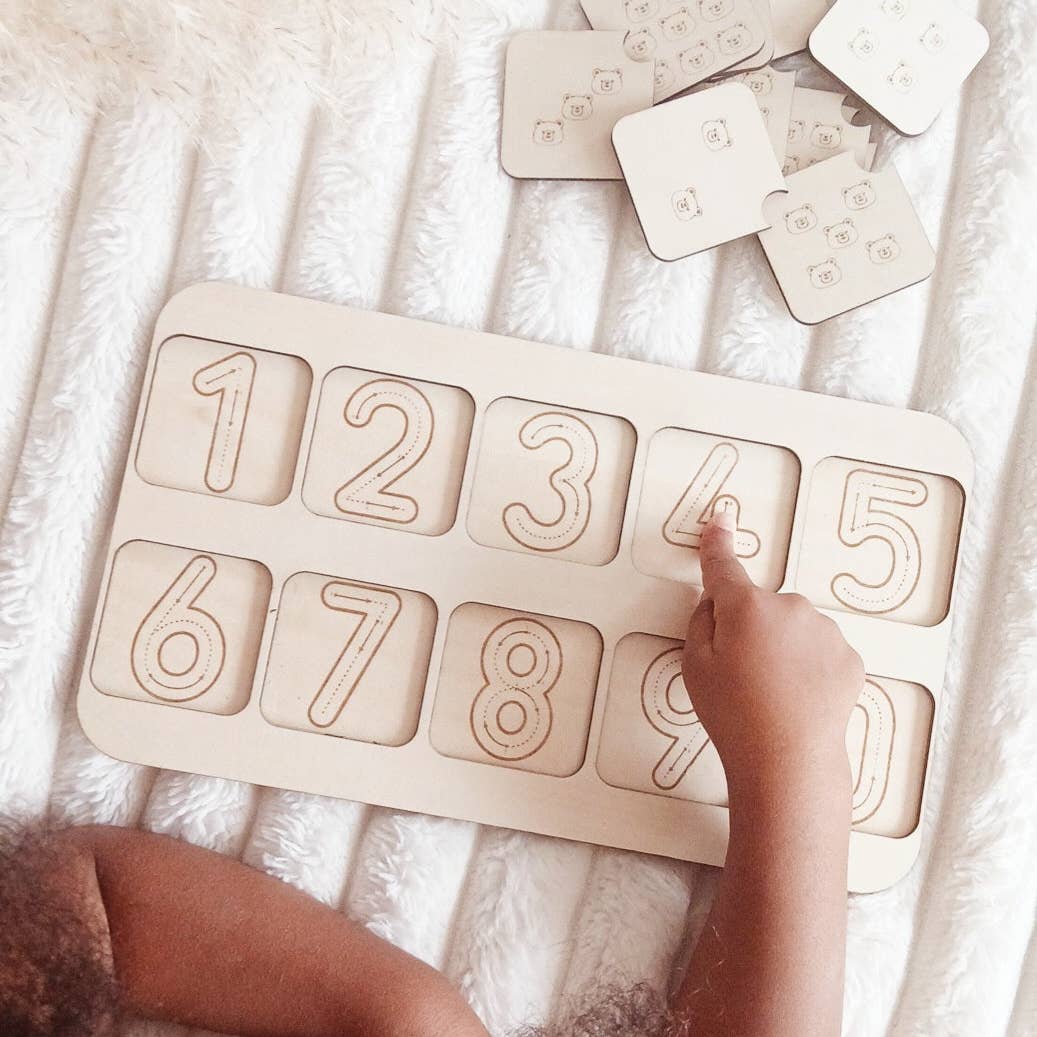 Playwood&Cie - Wholesale Wood Toy - Kids - Educational Wooden Game Numbers & Quantities2