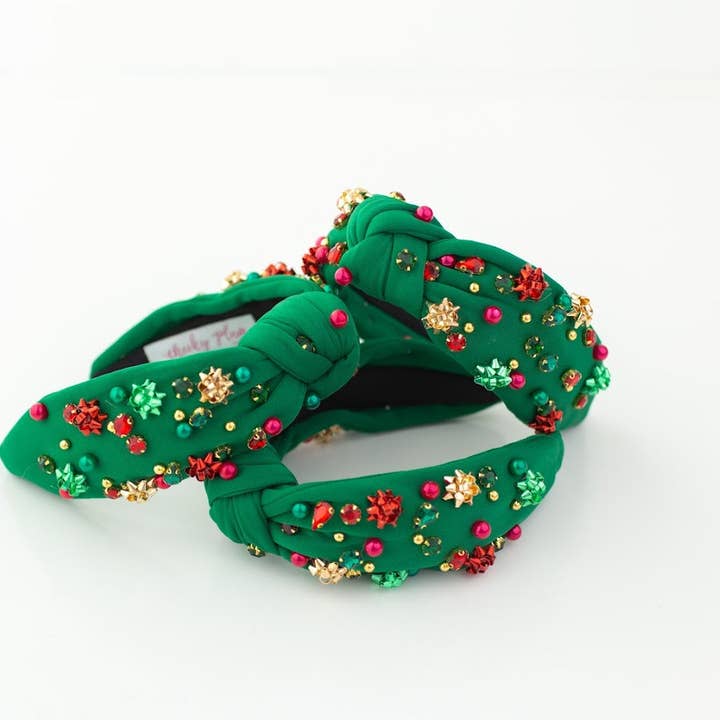 Beaded Headband - Bows of Holly for wholesale by Cheeky Plum