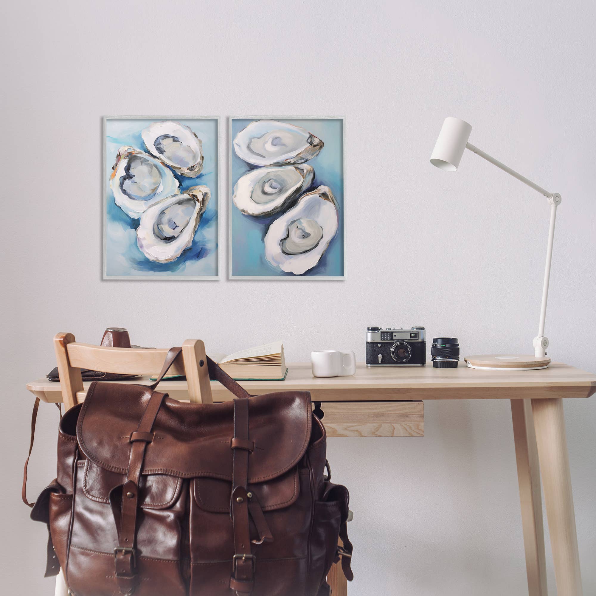 Stupell Industries - Vendita all'ingrosso Decorazione da parete - Bambini e neonati - Arte Incorniciata di Ostriche sul Mezzoguscio19