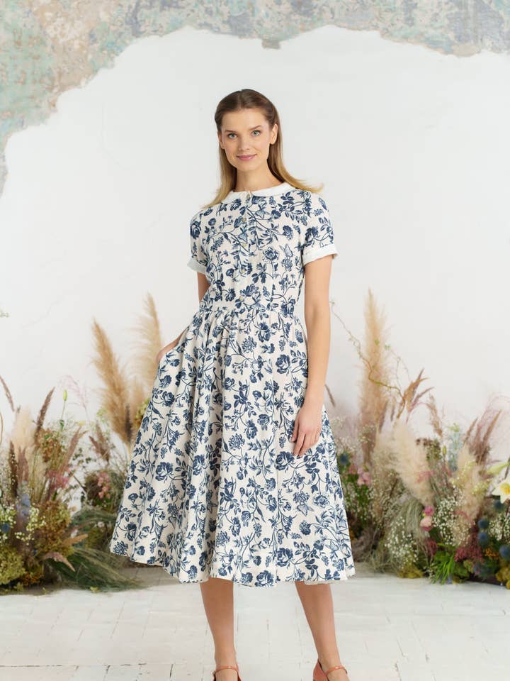 Son de Flor - Wholesale Dress - Women's - Classic Dress, Short Sleeve0