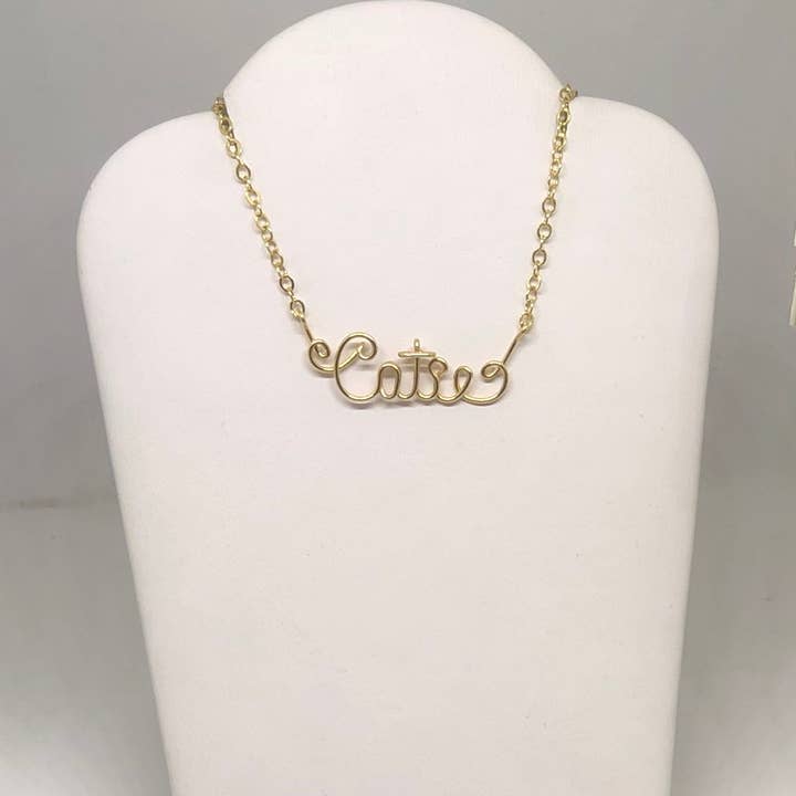 Post Navn Halskæde for engroshandel hos Wire N Rings by JC Designs