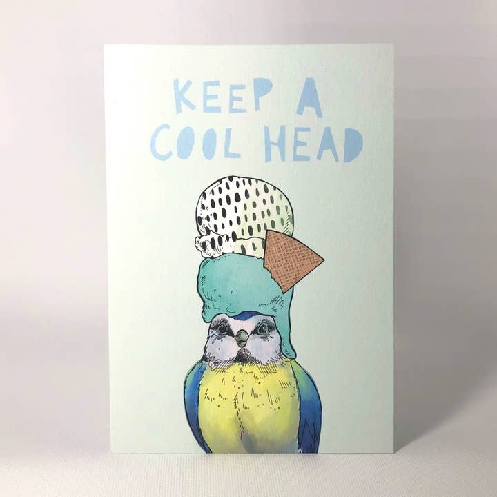 Ice Ice Beaky - Cool Head Wenskaart voor wholesale door Diedododa