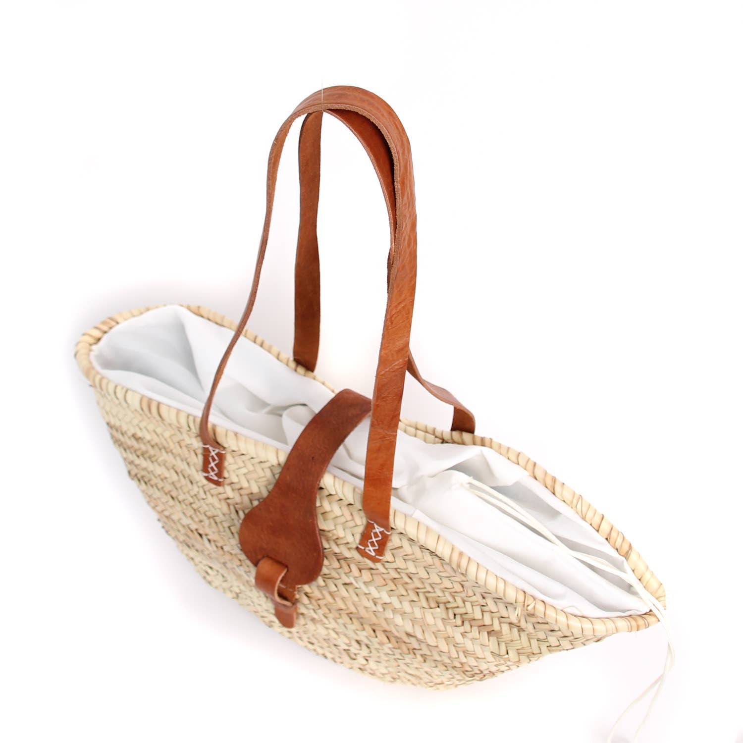 Logionline SLU - Wholesale Beach Bag - Palma Natural Carry Bag with White Lining Flap3
