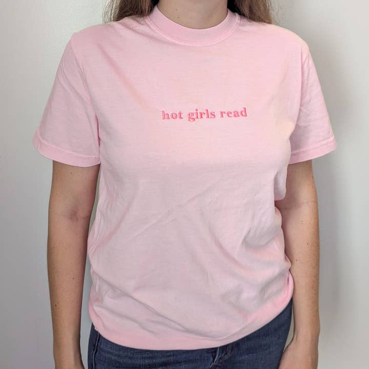Hot Girls Read Embroidered Shirt for wholesale by Bona Fide Bookworm