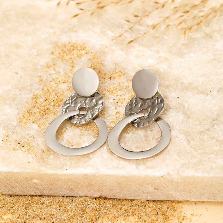 Kapyco - Venta al por mayor Pendientes colgantes - pendientes de acero inoxidable - BO1002381