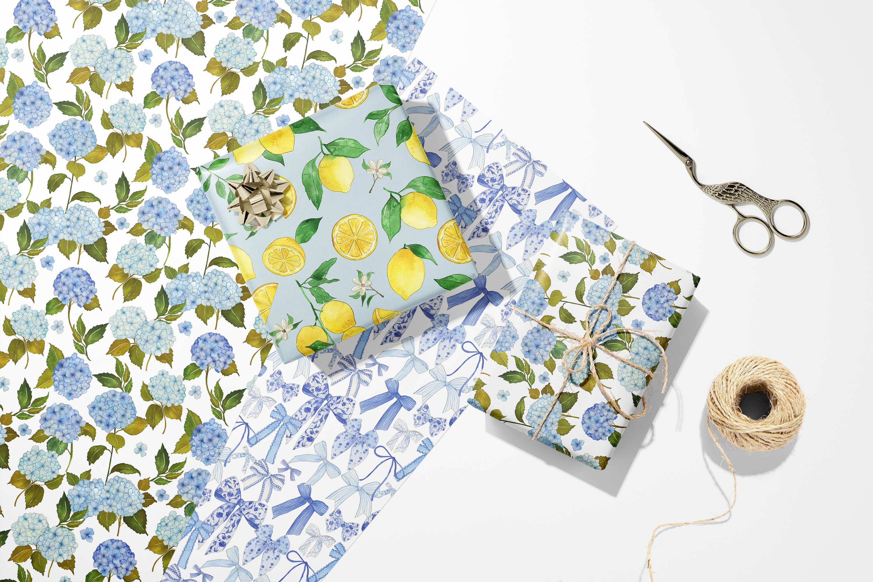 KelseyMDesigns – Großhandel Geschenkpapierrolle – Zitronen Geschenkpapier - 3-Blatt-Rolle8