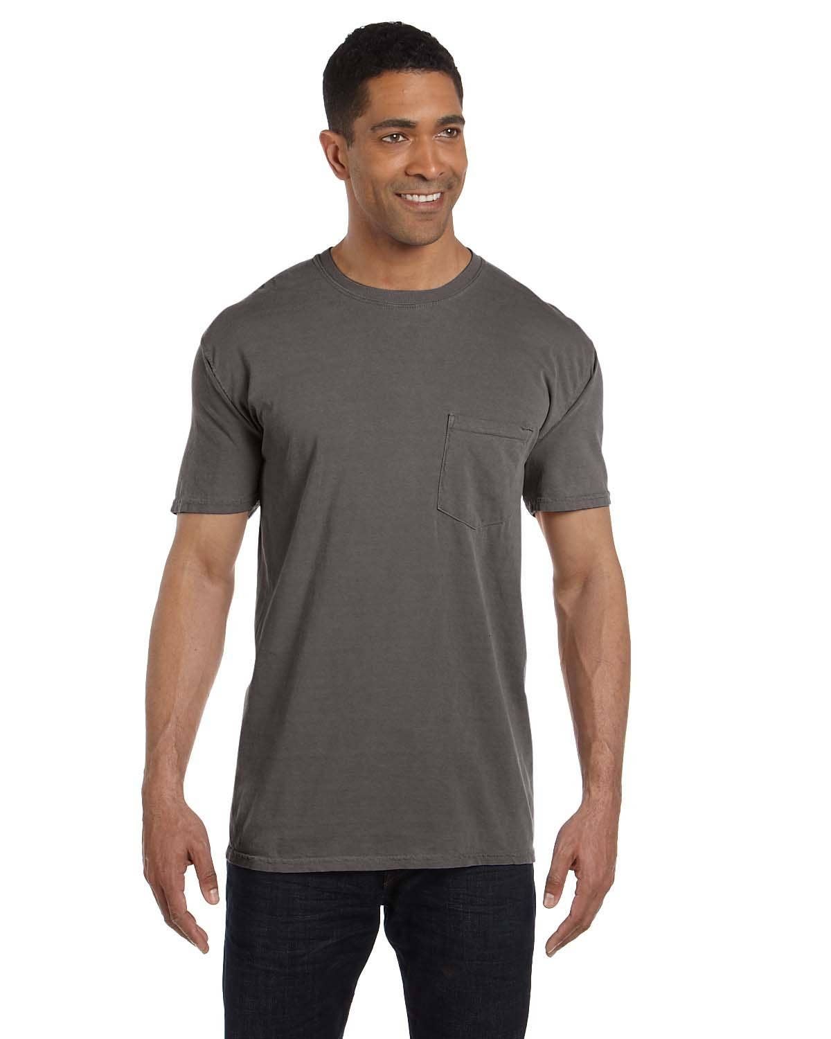 Total Apparel - Wholesale T-Shirt - Unisex - Comfort Colors Garment-Dyed Pocket Blank T-Shirt | 6030CC8