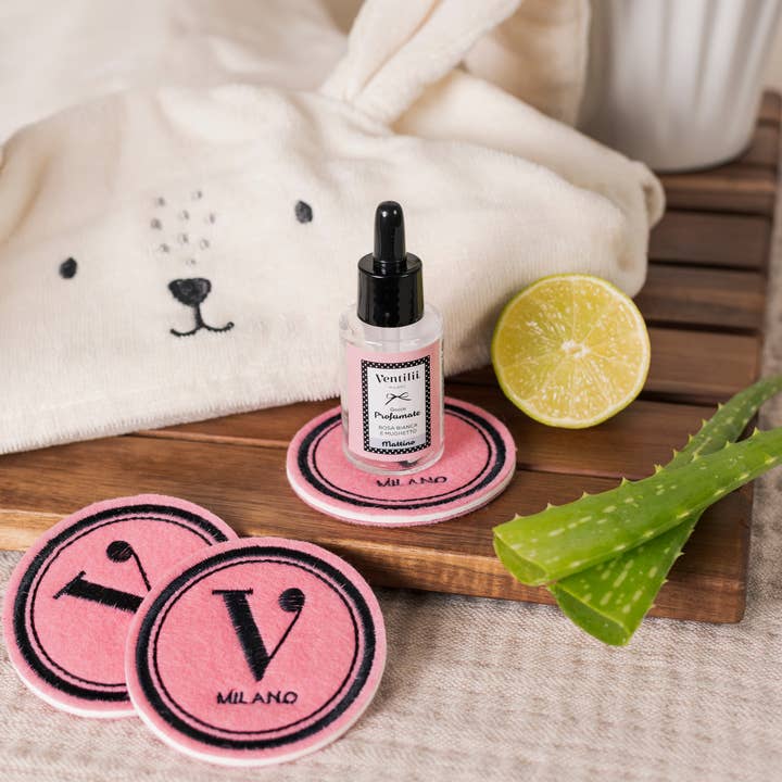 Scented drops for dryer rose white and thrush for wholesale by Ventilii Milano