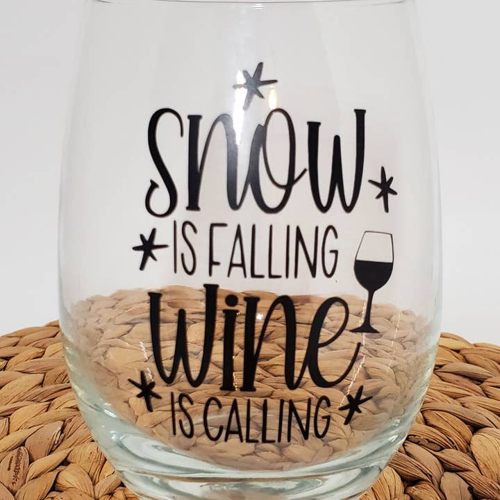 Neve é Queda Vinho Está a Chamar Vinho Copo por atacado de Homemade by Hunt