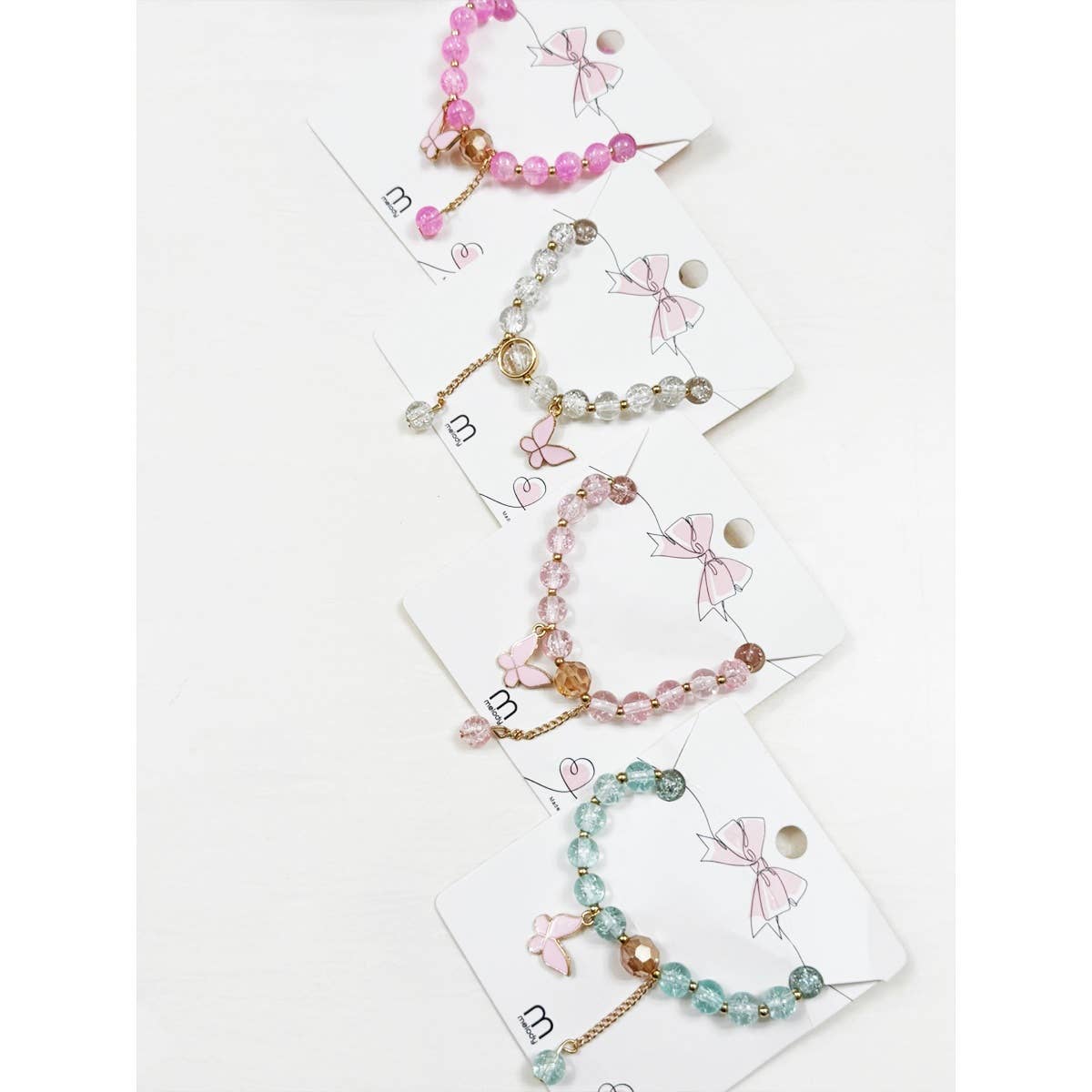 Butterfly Pendant Mix Bead Bracelet for wholesale on Faire5