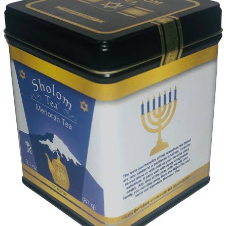 Sholom Tea - Wholesale Loose Tea - Jewish Gifts & Holiday Teas in Attractive Square Tins 36