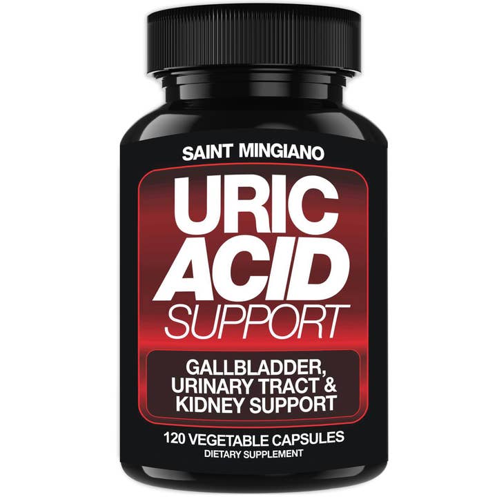 Uric Acid Support -120 Capsules - Supports Kidney Cleanse Detox & Repair, Gallbladder & Urinary Tract Issues for wholesale by Saint Mingiano