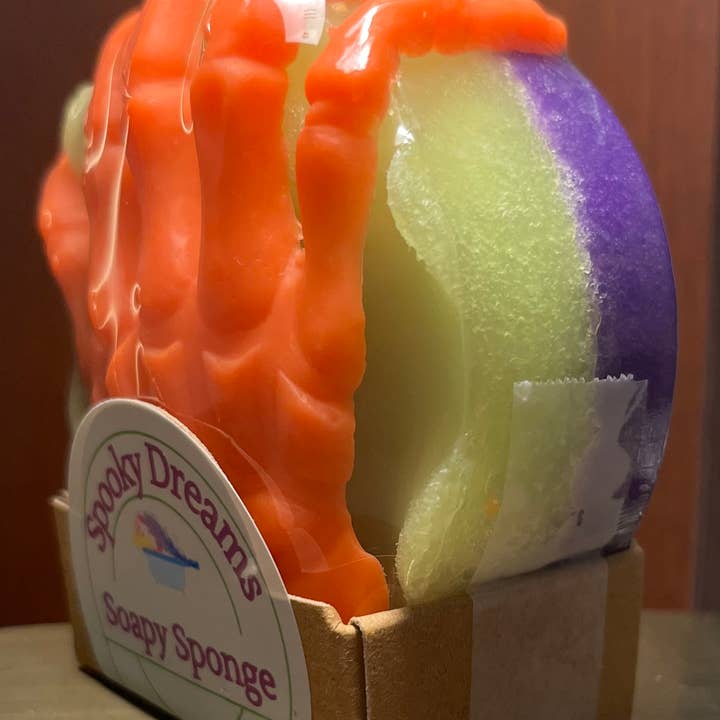 Ideal Soaps - Wholesale Bath Pouf/Sponge - Soapy Sponge Spooky Dreams9