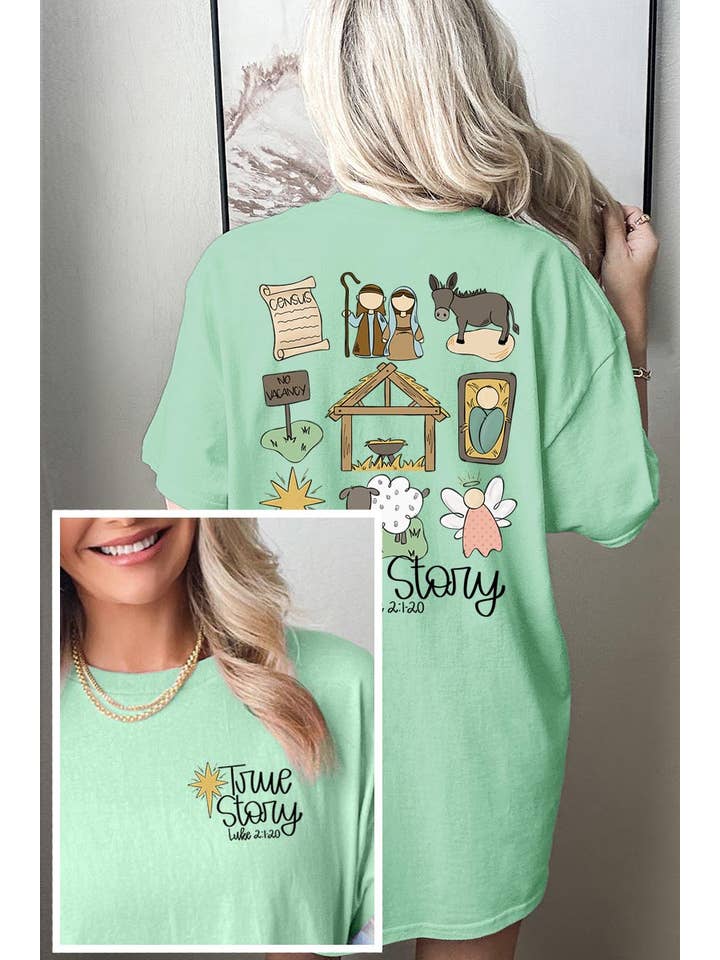 COLORBEAR - Wholesale T-Shirt (Graphic) - Unisex - TRUE STORY NATIVITY HEAVY COTTON TEE6