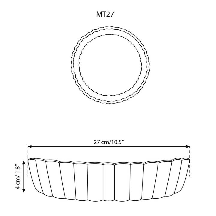 GHARYAN Stoneware & Olive Wood Tableware | Canada - Wholesale Baking Dish - Handmade Rounded Stoneware Pie Dish | Oven to Table4