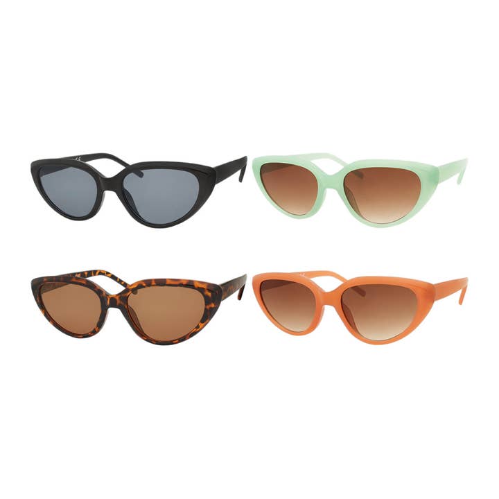 Fashion Sunglasses Womens Cateye Look Color Assorted New for wholesale by Shark Eyes, Inc