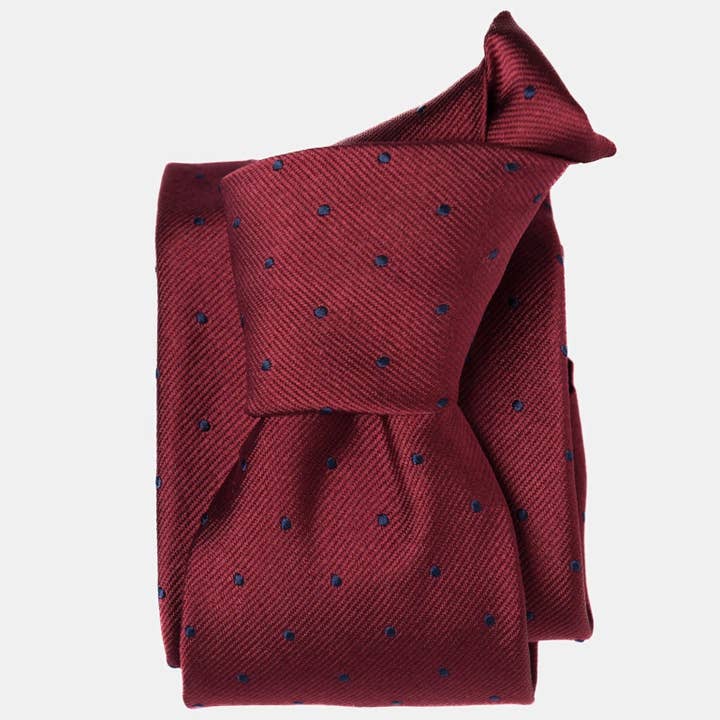 Pisa - Silk Jacquard Tie - Burgundy (Std) for wholesale by Elizabetta Made in Italy USA