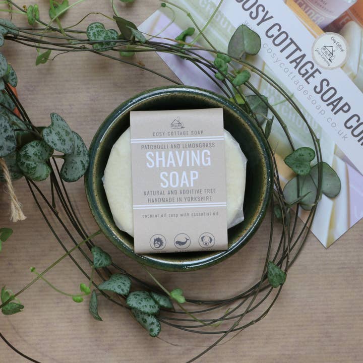 Cosy Cottage Soap – wholesale Shave soap – Men's – Large Shaving Soap with Optional Handmade Dish & Brush2