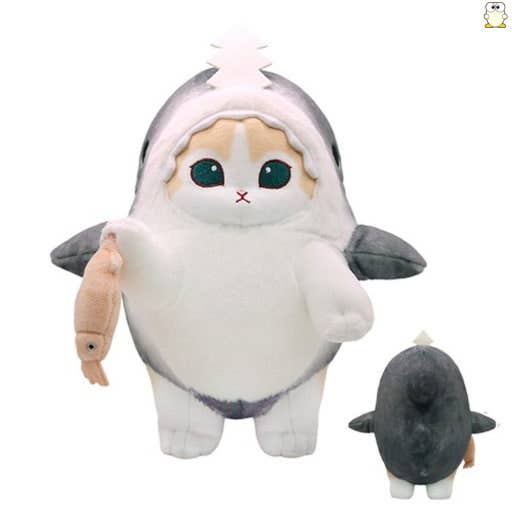 K-Wonderland - Wholesale Stuffed/Plush Toy - Kids & Baby - Mofusand Shark Costume with mini fishing mascot Plushes9