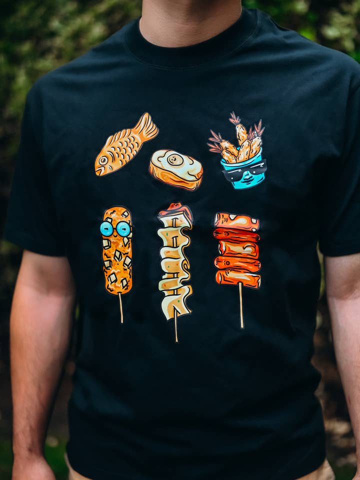 Korean Foodies T-shirt för wholesale av Cheeky Art Studio