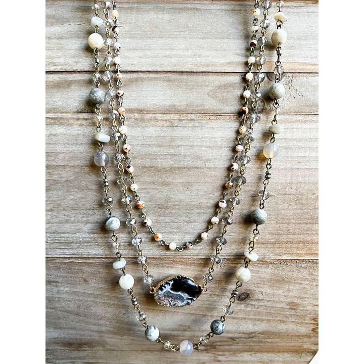 Dylan Designs - Wholesale Pendant/Charm Necklace - Florence Necklace Grey4