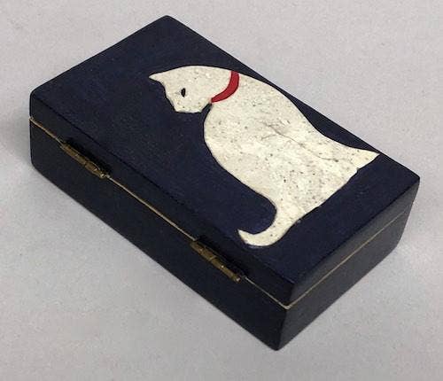 The Niger Bend - Wholesale Decorative Box - Cat Silhouette Design - Small Rectangle Soapstone Trinket Decor Box17