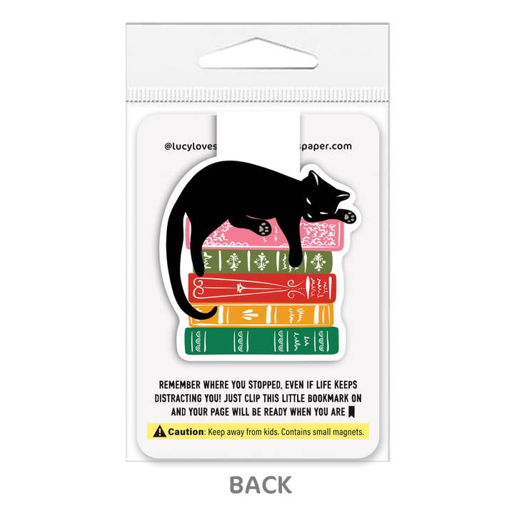 Lucy Loves Paper - Wholesale Bookmark - Magnetic Bookmark | Cat & Books2