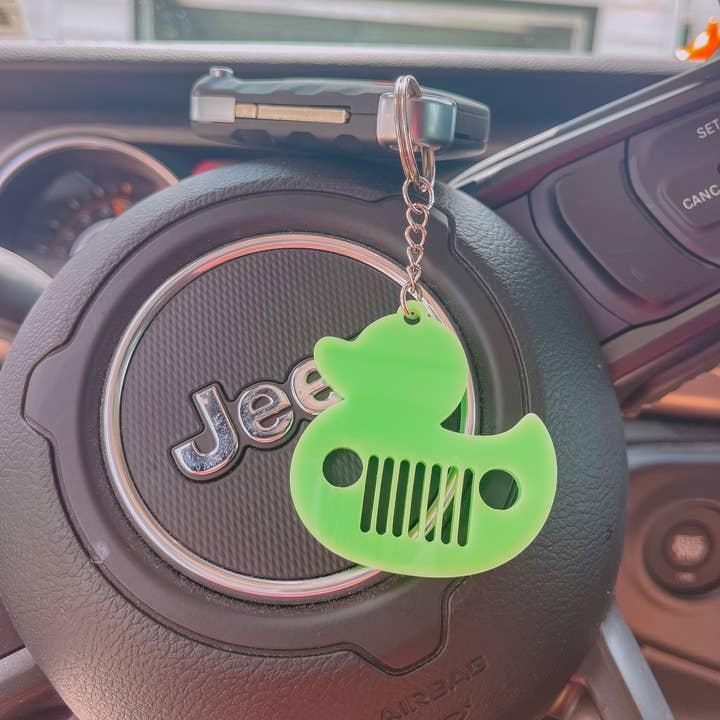 Sugar Koated Designs - Wholesale Keychain - Women's - You've been ducked, Duck Keychain, Wrangler Keychain, 4x46