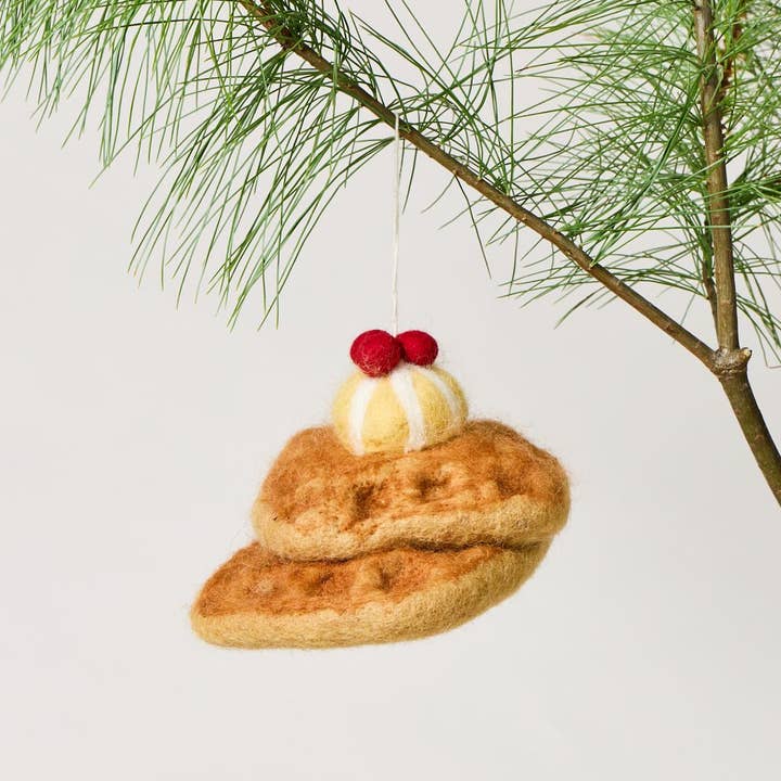 Farmhouse Pottery - Wholesale Ornament - Felted Breakfast Ornament2