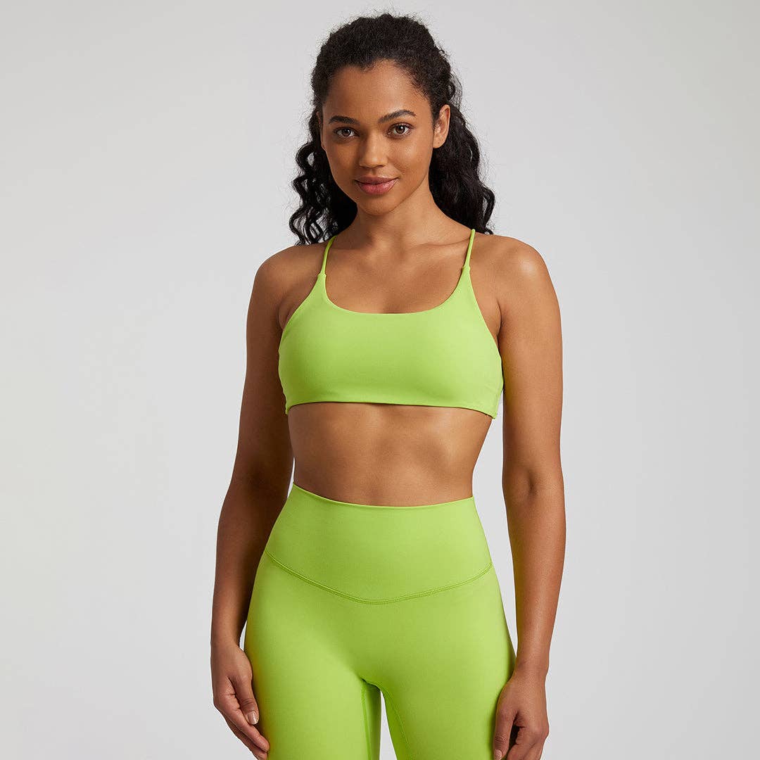 WONDERXFANS - Wholesale Sports Bra - Women's - Thin shoulder strap cross back sports bra8