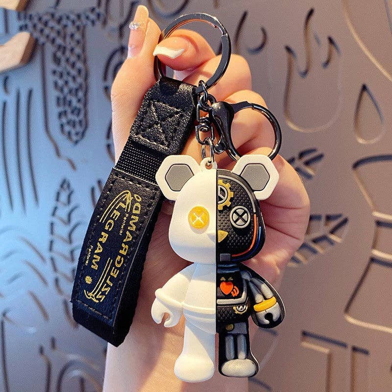 KiddieKickz - Vente Porte-clés – enfant - Porte-clés souple en PVC Bow Bear, joli porte-clés9