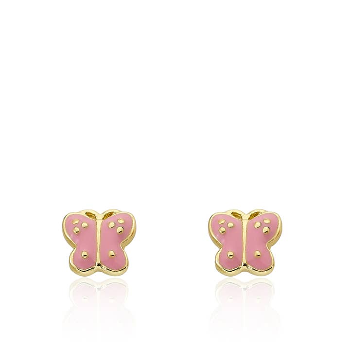 Little Miss Twin Stars - Wholesale Stud/Post Earrings - Butterfly Stud Earring1