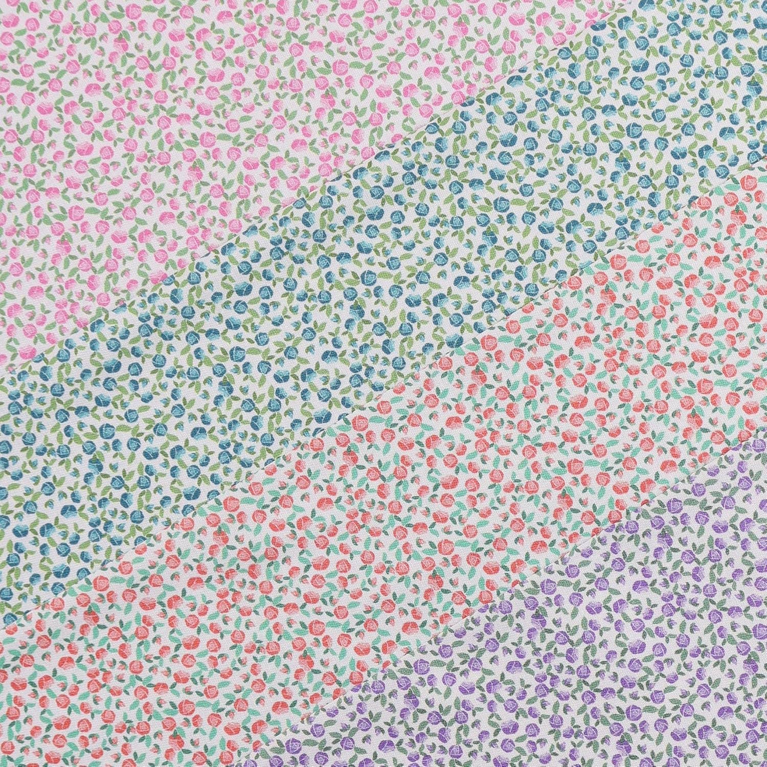 Mook Fabrics - Wholesale Fabric - Cotton 100% 45" Calico Flowers Fabric by the Yard - Coral2