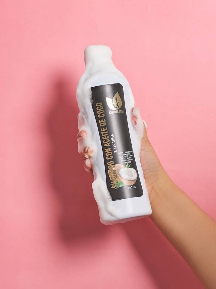 Shampoo met kokosolie en keratine voor wholesale door Natural Sant
