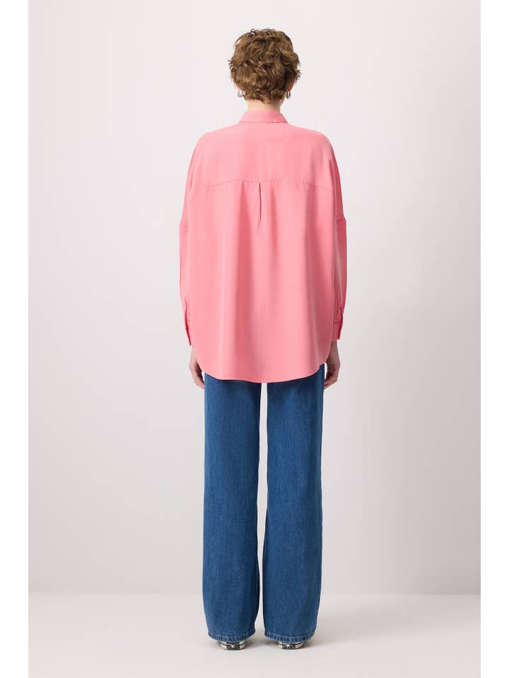 Pink T SLEEVE OVERSIZED SHIRT for wholesale on Faire