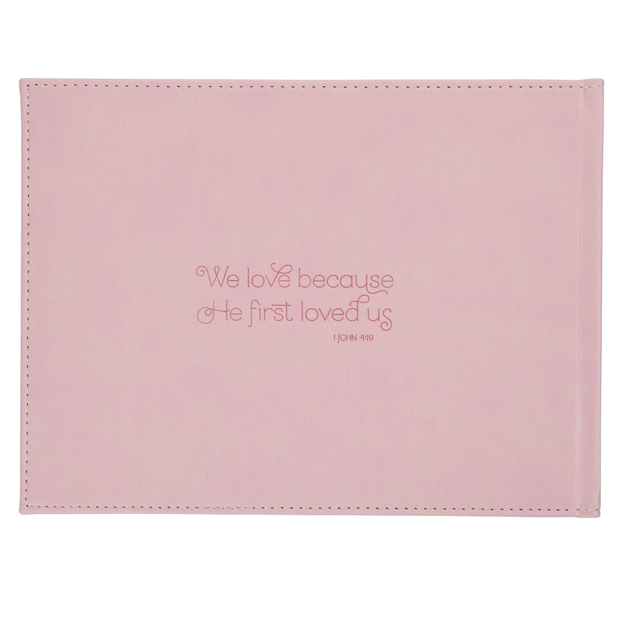 Christian Art Gifts - Vente Livre d'or - Livre d'hôtes Pink/White Floral Mr. & Mrs.1