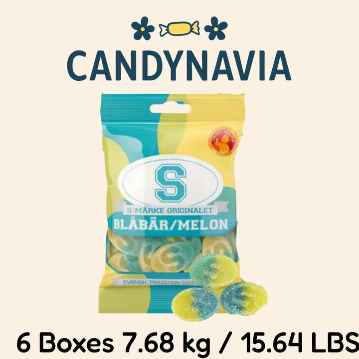 Candynavia - Wholesale Gummy - S-Brands Blueberries & Melons 80g Swedish Candy2